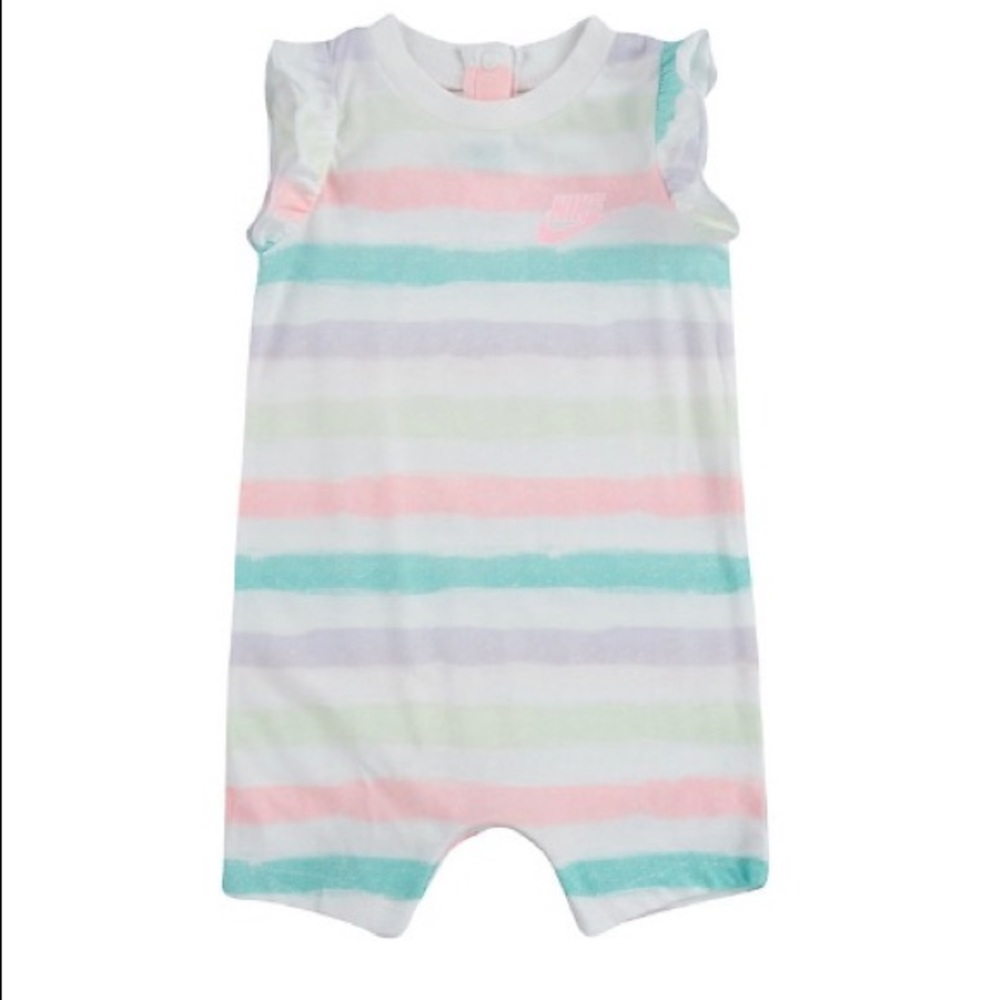 Nike Baby Girls Striped Romper NWT